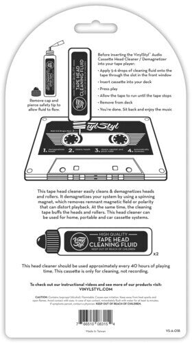 Audio Cassette Head Cleaner & Demagnetizer | -vinylfy