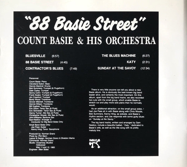 "88 Basie Street" (XRCD) | Near Mint (NM) Excellent (EX) -vinylfy